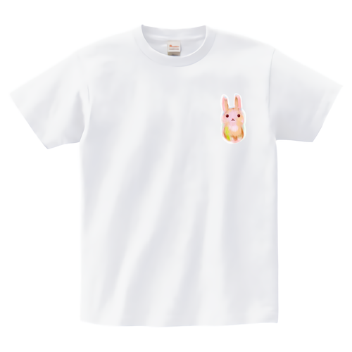 選べるカラーうさぎTシャツ【オンデマンド転写】