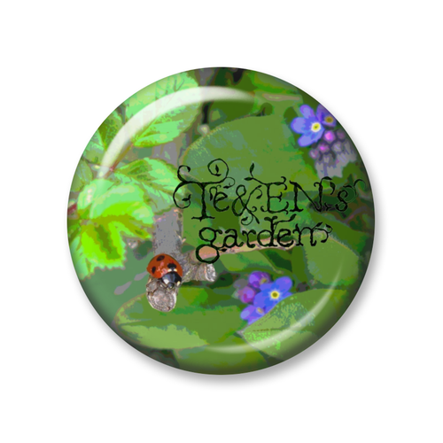 Te&EN's gardenショップロゴ缶バッジ