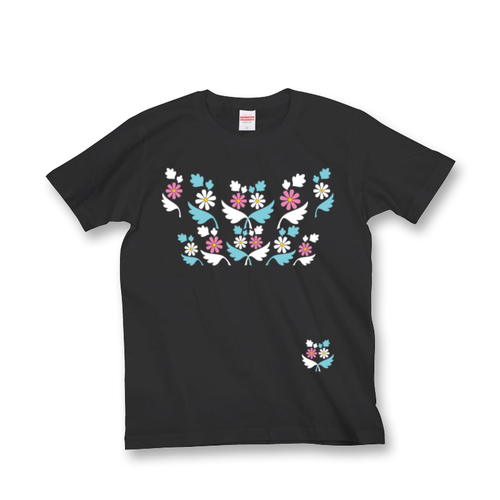 ピンクと水色に白 Tシャツ（カラー）