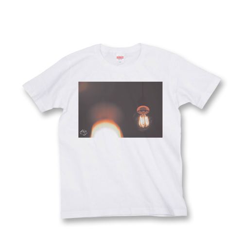 フォトデザイン Tシャツ 白 小さな灯