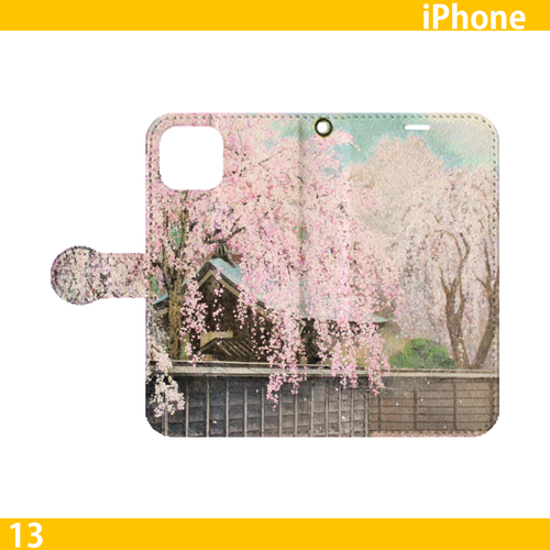 角館•桜(和紙貼り絵)